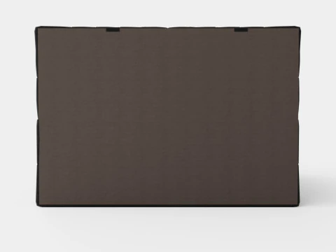 Boxy Box Bed Black 3D Model
