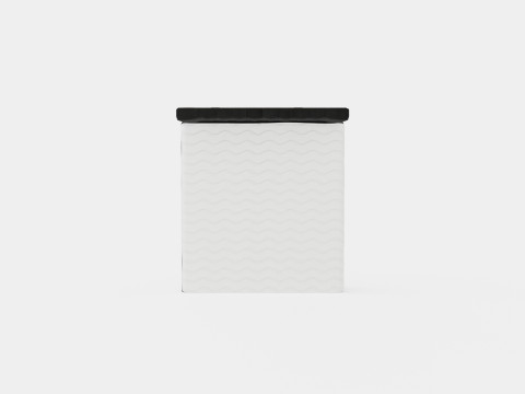 Boxy Box Bed Black 3D Model
