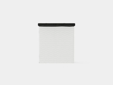 Boxy Box Bed Black 3D Model