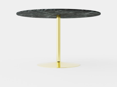 Capri Dining Table Around Marble 3Dモデル