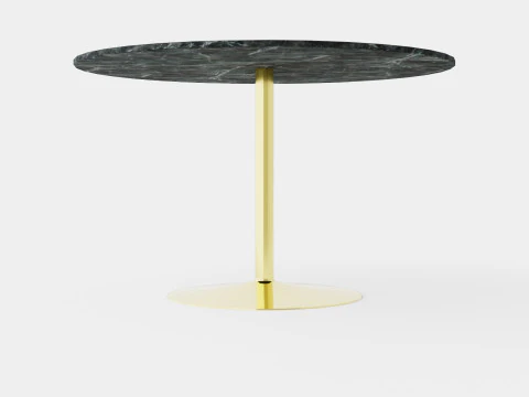 Table &agrave; manger Capri autour du marbre Modèle 3D