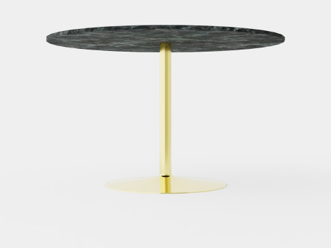 Capri Dining Table Around Marble 3Dモデル