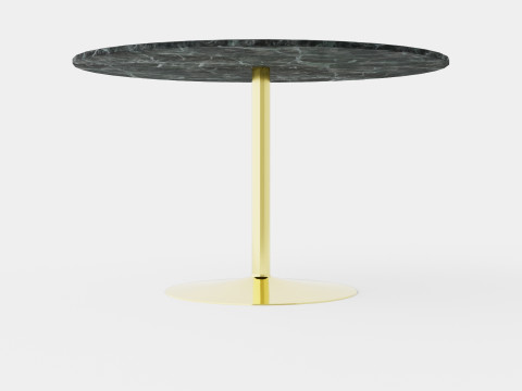 Capri Dining Table Around Marble 3Dモデル