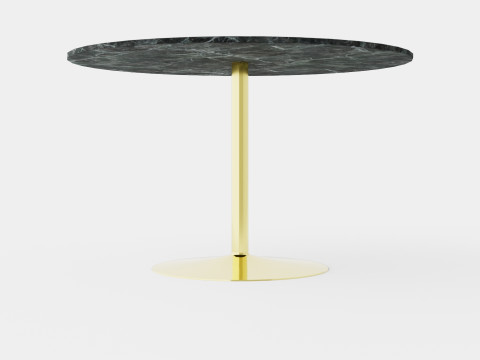 Capri Dining Table Around Marble 3Dモデル