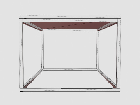 Carrie Coffee Table Marble Black Brass 3D Модель