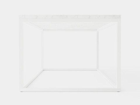 Carrie Coffee Table Marble White 3D 모델