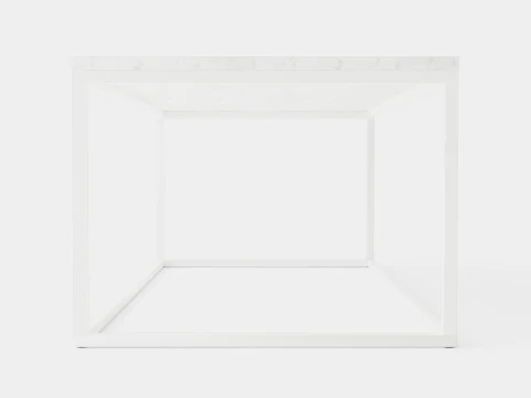 Carrie Coffee Table Marble White 3D Model