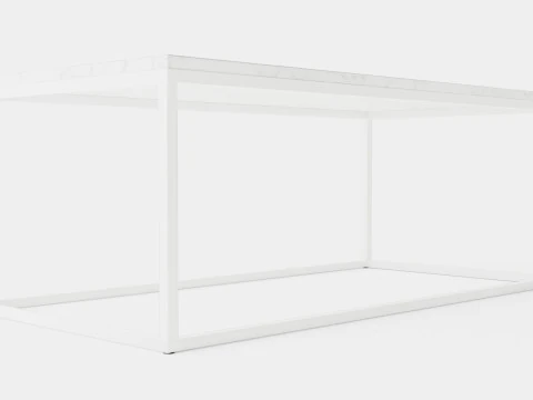 Carrie Coffee Table Marble White 3D Model