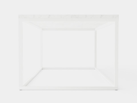 Carrie Coffee Table Marble White 3D 모델