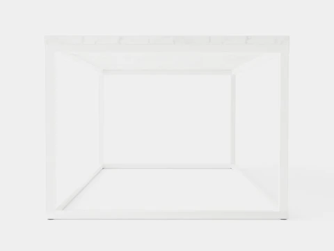 Carrie Coffee Table Marble White 3D Model