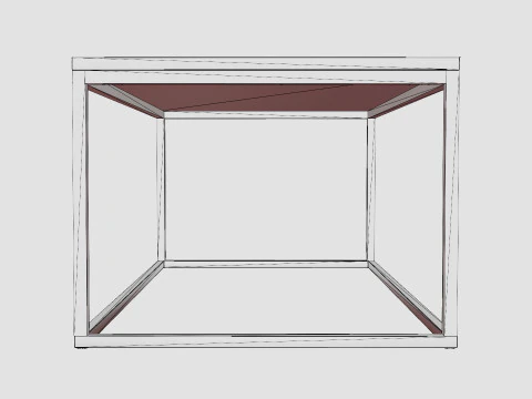 Carrie Coffee Table Marble White 3D Model