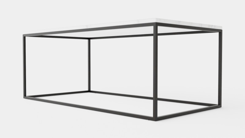 Carrie Coffee Table Marble White Black 3D मॉडल .c4d .max .obj .3ds .fbx .stl .blend
