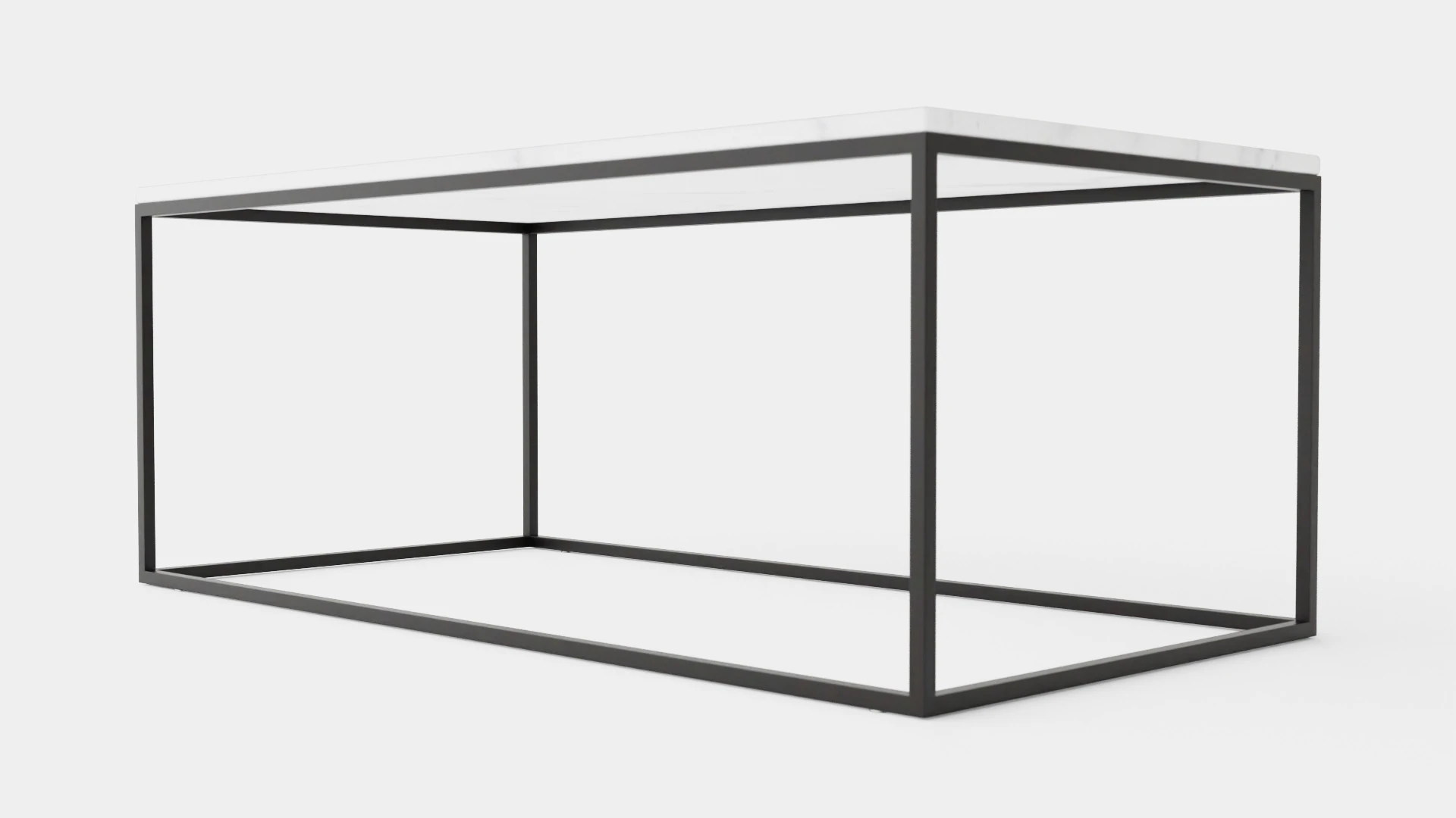 Carrie Coffee Table Marble White Black 3D Model .c4d .max .obj .3ds .fbx .stl .blend 