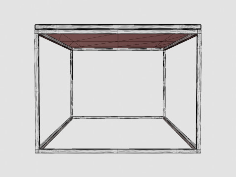 Carrie Coffee Table Marble White Black 3D मॉडल