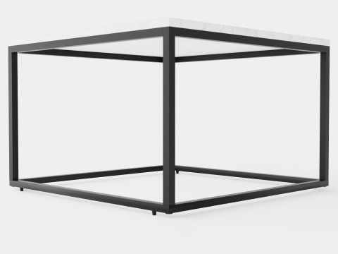 Carrie Coffee Table Marble 3D Model