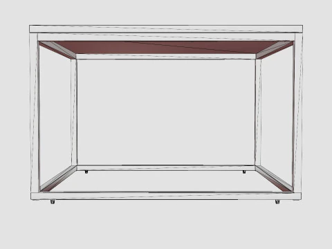 Carrie Coffee Table Marble 3D Model
