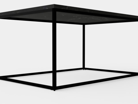 Carrie Coffee Table Marble 3D Model