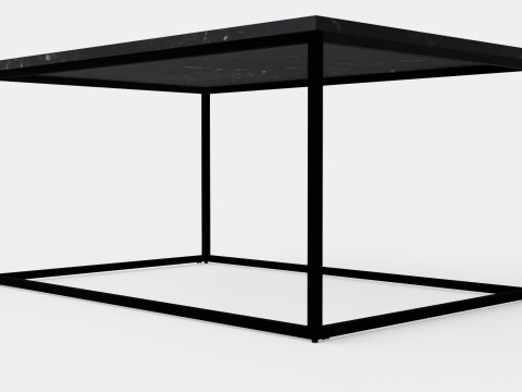 Carrie Coffee Table Marble 3D Model