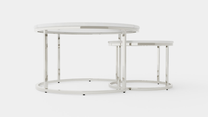 Carrie Set Table Round Model 3D .c4d .max .obj .3ds .fbx .stl .blend