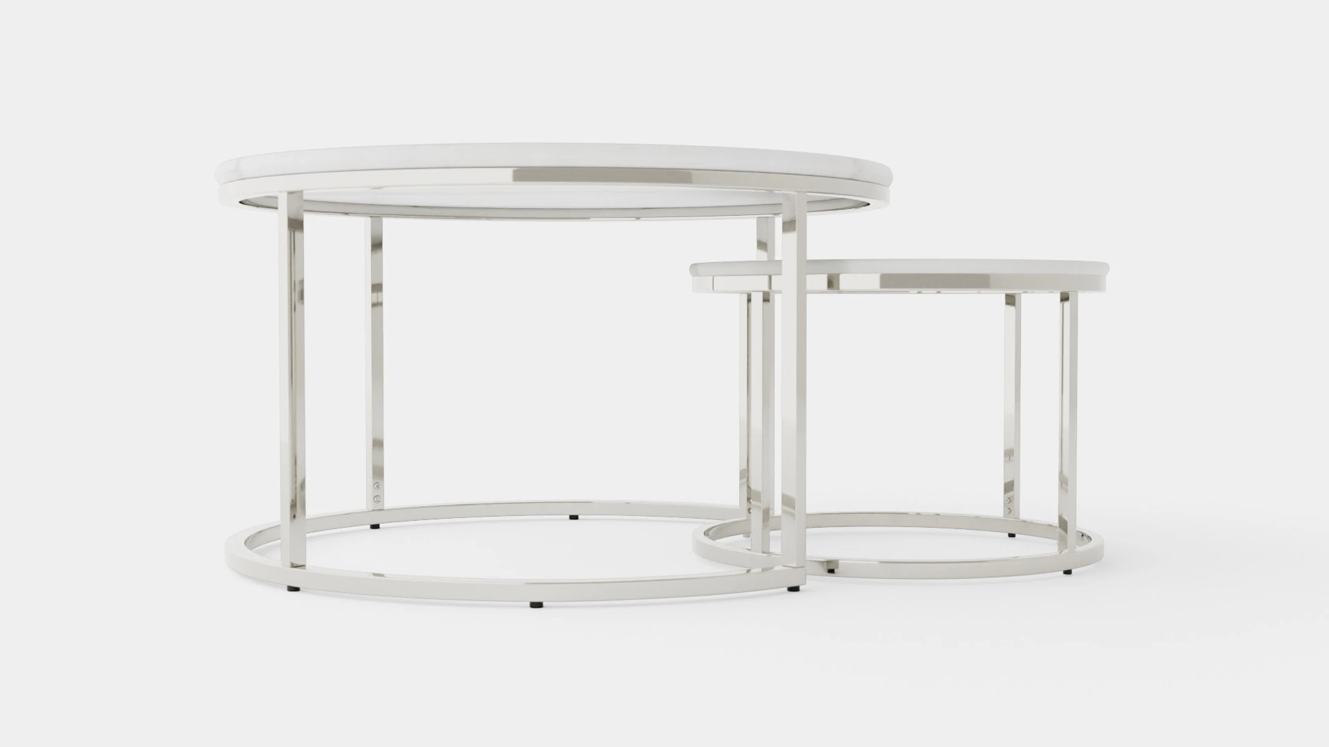 Carrie Set Table Round 3D Model .c4d .max .obj .3ds .fbx .stl .blend 
