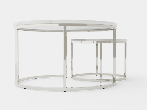 Carrie Set Table Round Model 3D