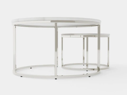 Carrie Set Table Round 3D Model