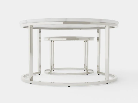 Carrie Set Table Round 3D Model