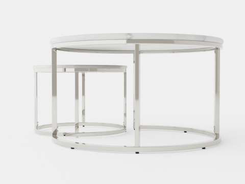 Carrie Set Table Round Model 3D