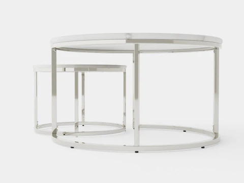 Carrie Set Table Round 3D Model