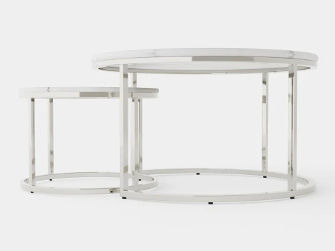 Carrie Set Table Round 3D Model
