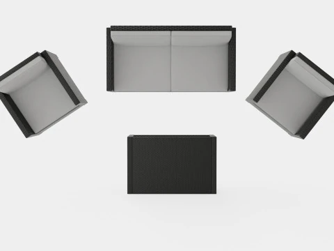 Castell Sofa Group 3D Model