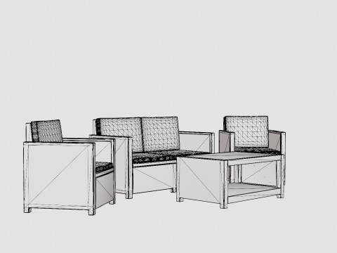Castell Sofa Group 3D Model