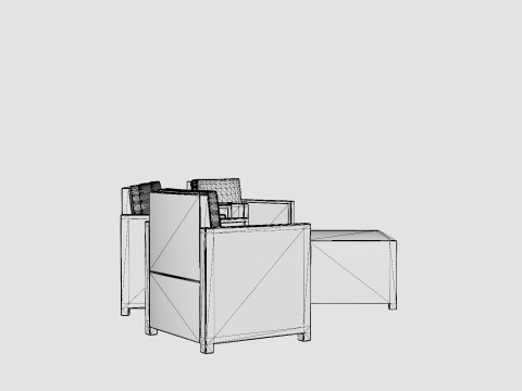 Castell Sofa Group 3D Model