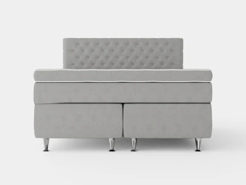 Celine Bed Package Gray Velvet 3D Model