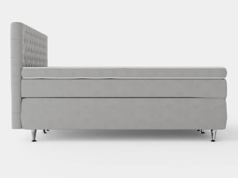 Celine Bed Package Gray Velvet 3D Model