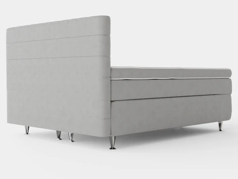 Celine Bed Package Gray Velvet 3D Model