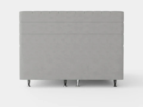 Celine Bed Package Gray Velvet 3D Model