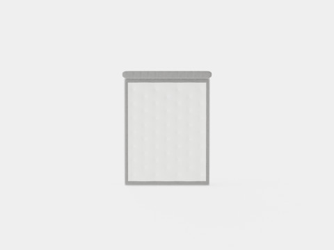Celine Bed Package Gray Velvet Modèle 3D