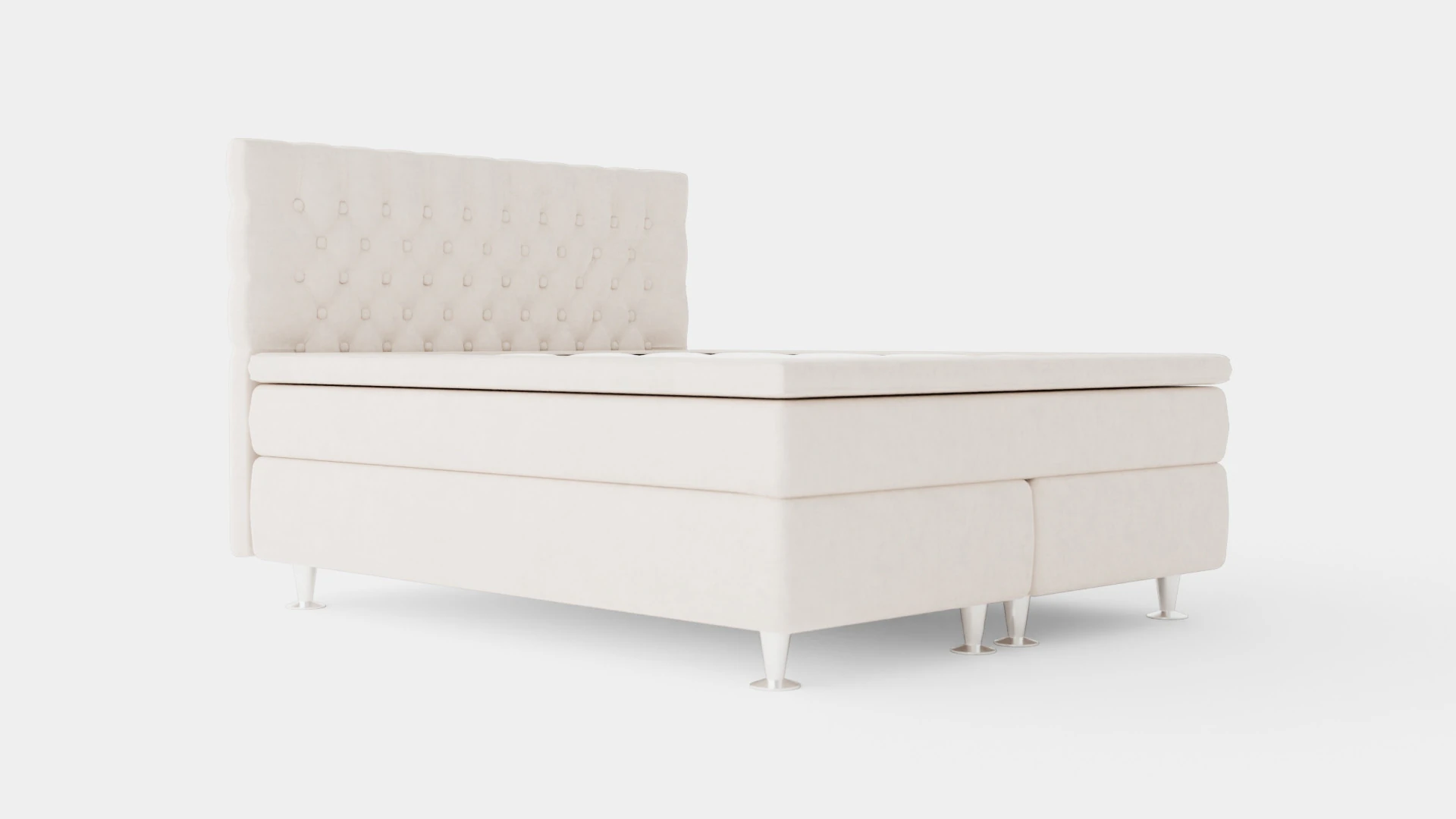 Celine Complete Bed Package Velvet Beige 3D Model .c4d .max .obj .3ds .fbx .stl .blend