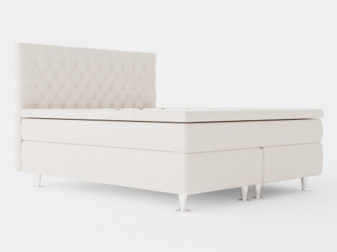 Celine Complete Bed Package Velvet Beige 3D Model