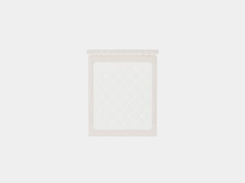 Celine Complete Bed Package Velvet Beige 3D 模型