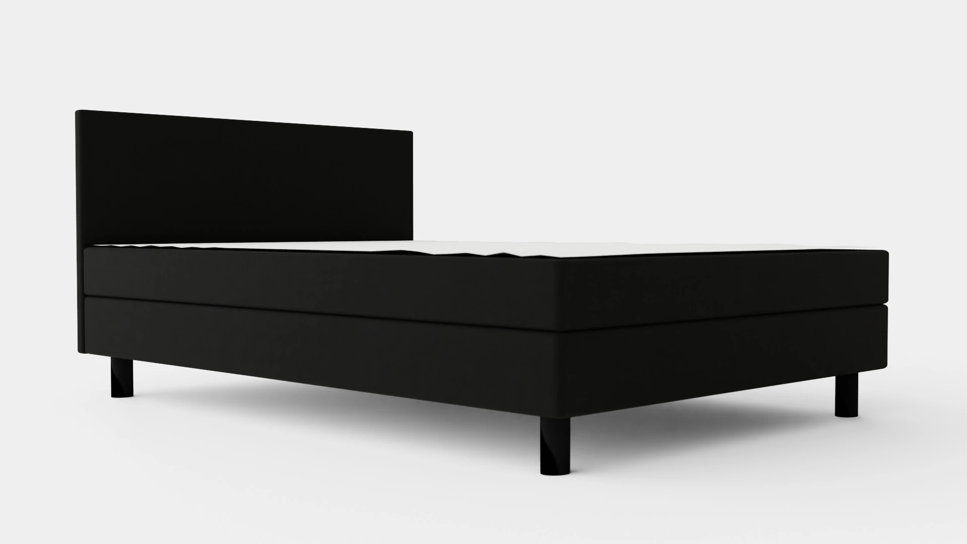 Charm Complete Bed Package Black 3D Model .c4d .max .obj .3ds .fbx .stl .blend 