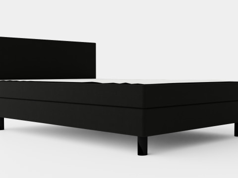 Charm Complete Bed Package Black 3D Model