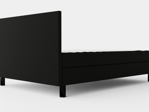 Charm Complete Bed Package Black 3D Modell