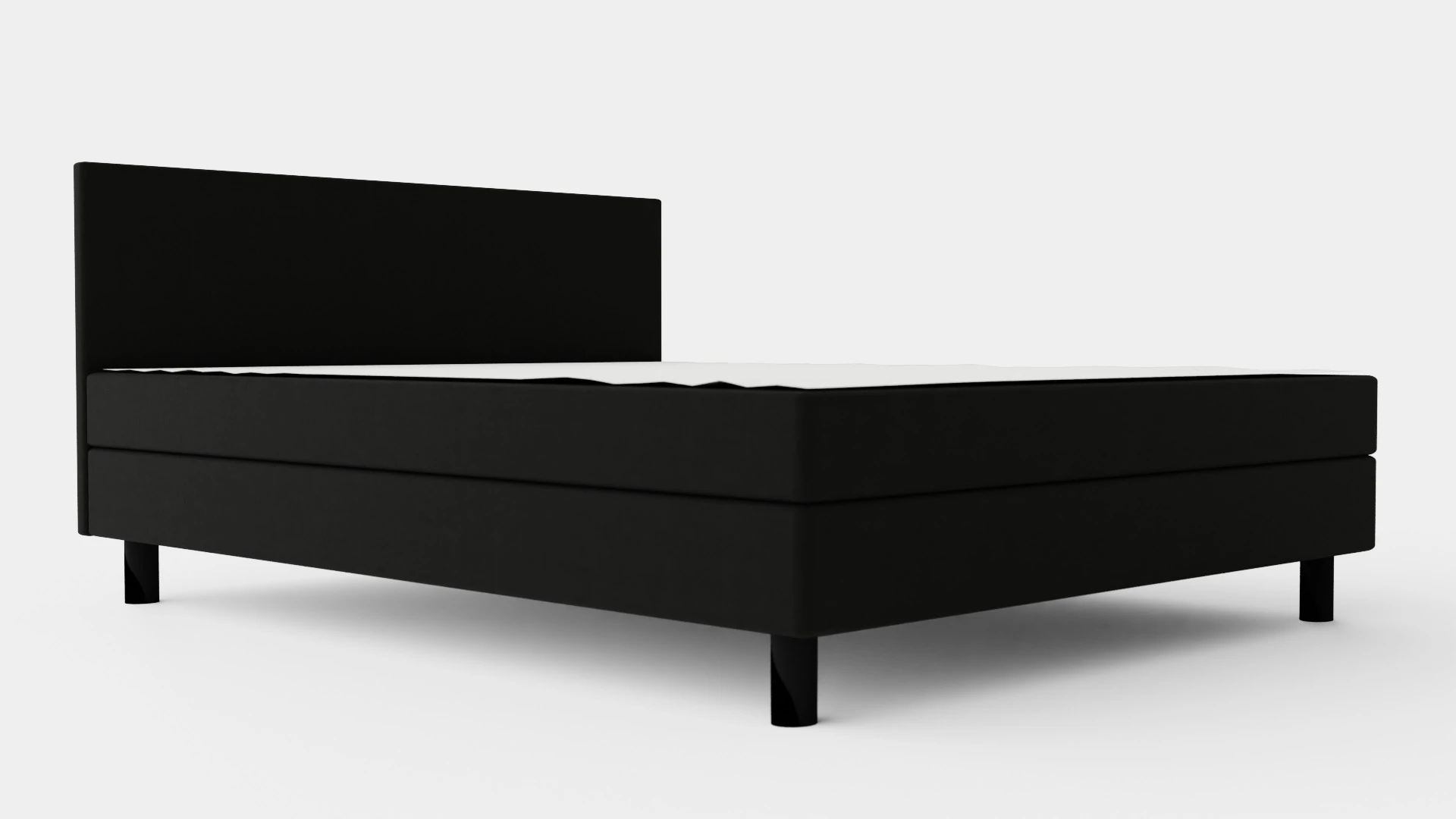 Charm Complete Bed Package Black 3D Model .c4d .max .obj .3ds .fbx .stl .blend 