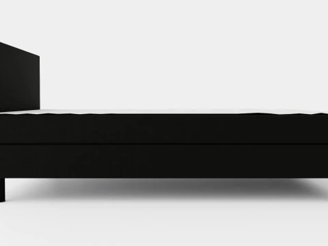 Charm Complete Bed Package Black 3D Model
