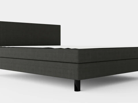 Pacote de Cama Completo Charm Cinza Escuro Modelo 3D