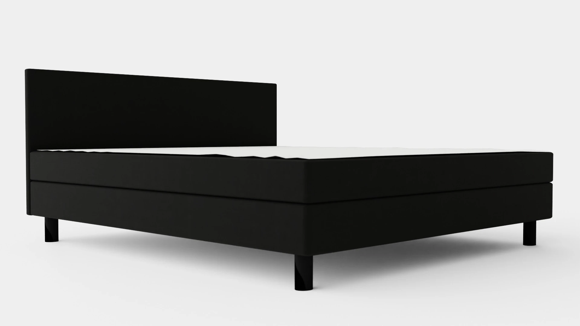Charm Complete Bed Package Black 3D Model .c4d .max .obj .3ds .fbx .stl .blend 