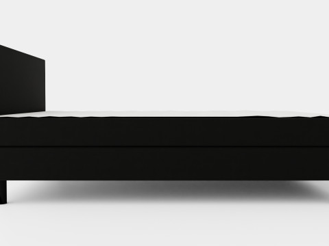 Charm Complete Bed Package Black 3D Модель