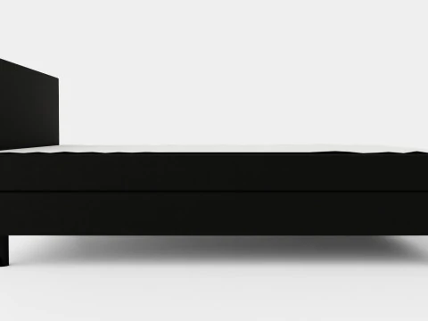 Charm Complete Bed Package Black 3D Model